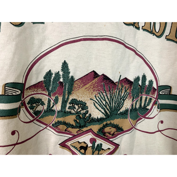 Vintage Death Valley Shirt Scotty’s Castle California Graphic Beige Large Tee - Picture 4 of 11